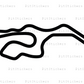Sonoma Raceway (Infineon) Long Circuit Sticker