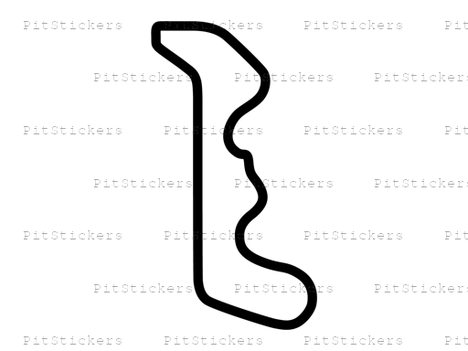 Thunderhill Raceway Park 2 Mile Course Sticker