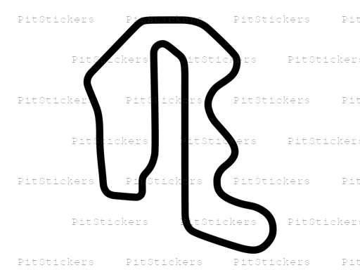 Thunderhill Raceway Park 3 Mile Course with Bypass Sticker