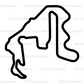 Thunderhill Raceway Park 5 Mile Course with Bypass Sticker