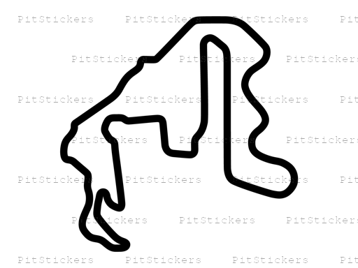 Thunderhill Raceway Park 5 Mile Course with Bypass Sticker