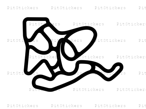US Air Motorsports Raceway Full Layout Sticker