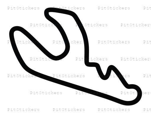 Willow Springs Streets of Willow Springs Medium with Chicane Sticker